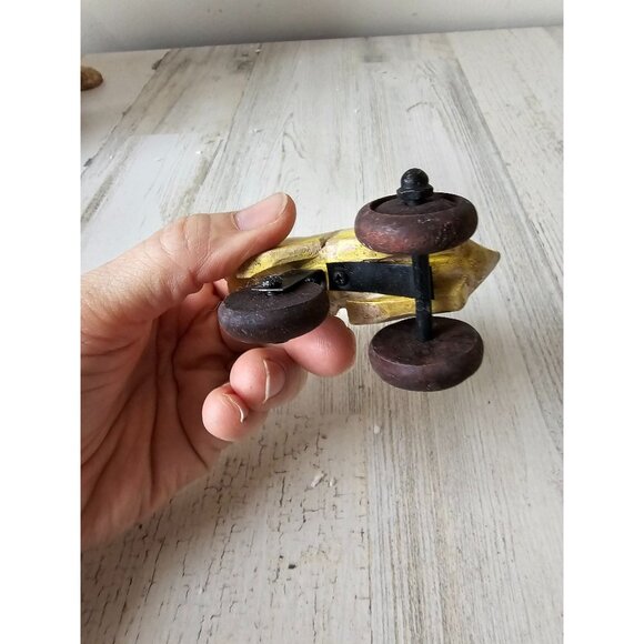 Vintage bunny rolling bicycle bike tricycle unique shabby chic decor spring East - Picture 7 of 7